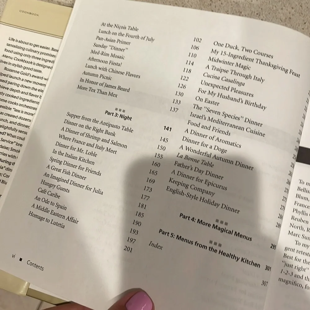 Recipes 1 • 2 • 3 Menu Cookbook by Roxanne Gold